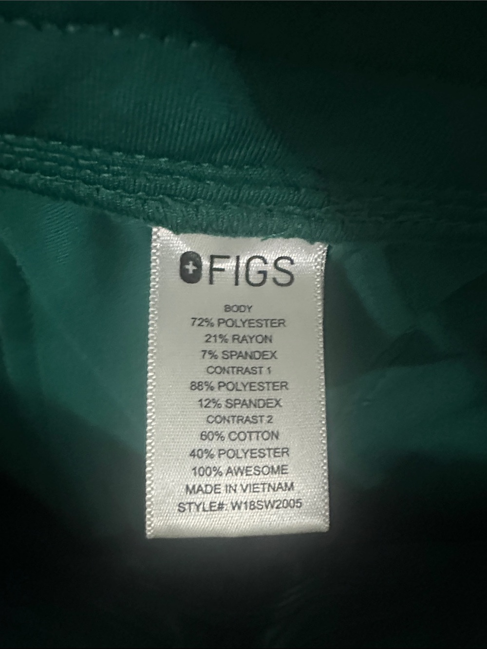 Hunter Green Zamora™ - Jogger Scrub Pants, M - Picture 2 of 4